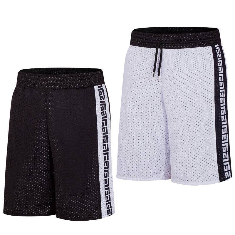 Gym Shorts Men Loose Casual Fitness Quick Dry Letter Pants