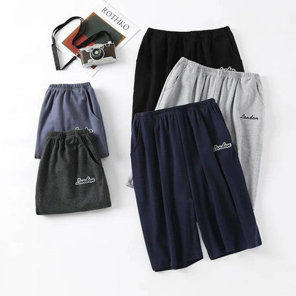 Men's Cotton Pajama Pants Shorts Home Wear