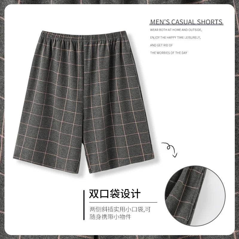 Men's Cotton Pajama Pants Shorts Home Wear