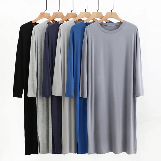 Men's Modal Round Neck Long Sleeve Sleepwear