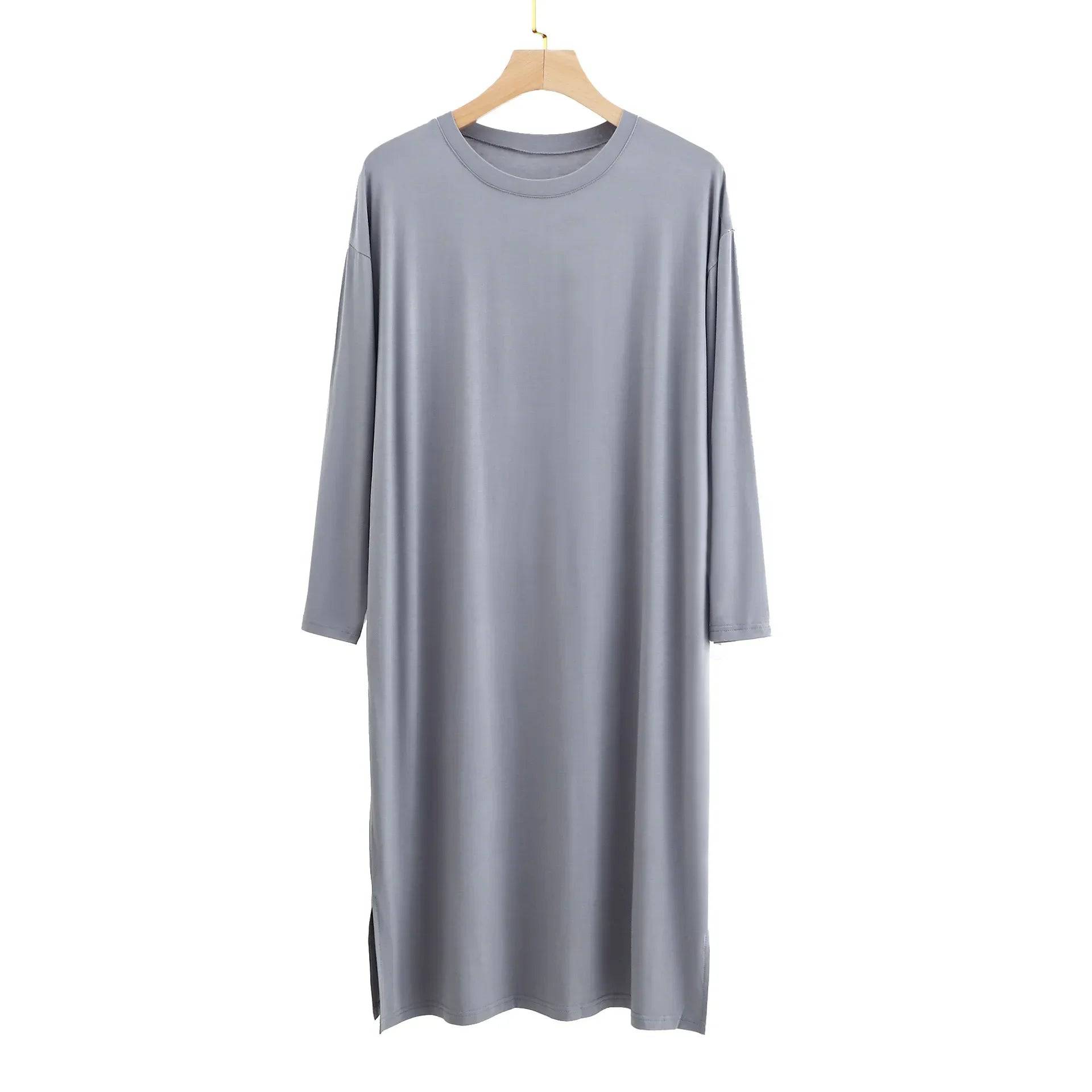 Men's Modal Round Neck Long Sleeve Sleepwear - Xmaker