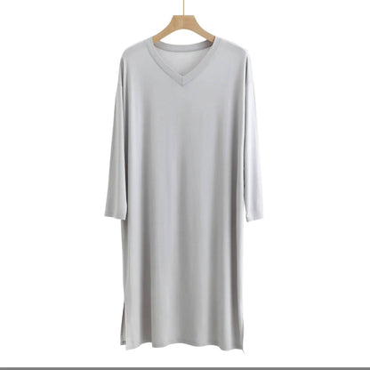 Men's Modal Round Neck Long Sleeve Sleepwear - Xmaker