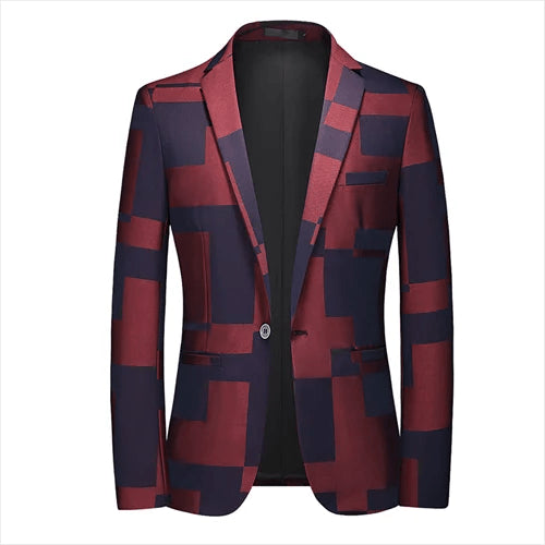 Men's Single breasted Blazers Banquet Suit - Xmaker