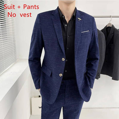 Men Groom Wedding 3/2 Piece Set