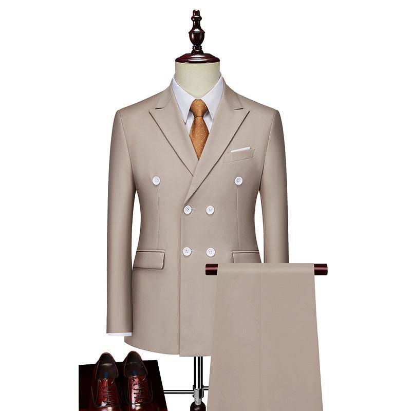 Men's Business Casual Suit Double Breasted Suit