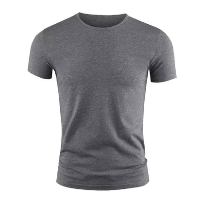 Men's Short Sleeve Basic Crew Neck T-shirts Slim Fit