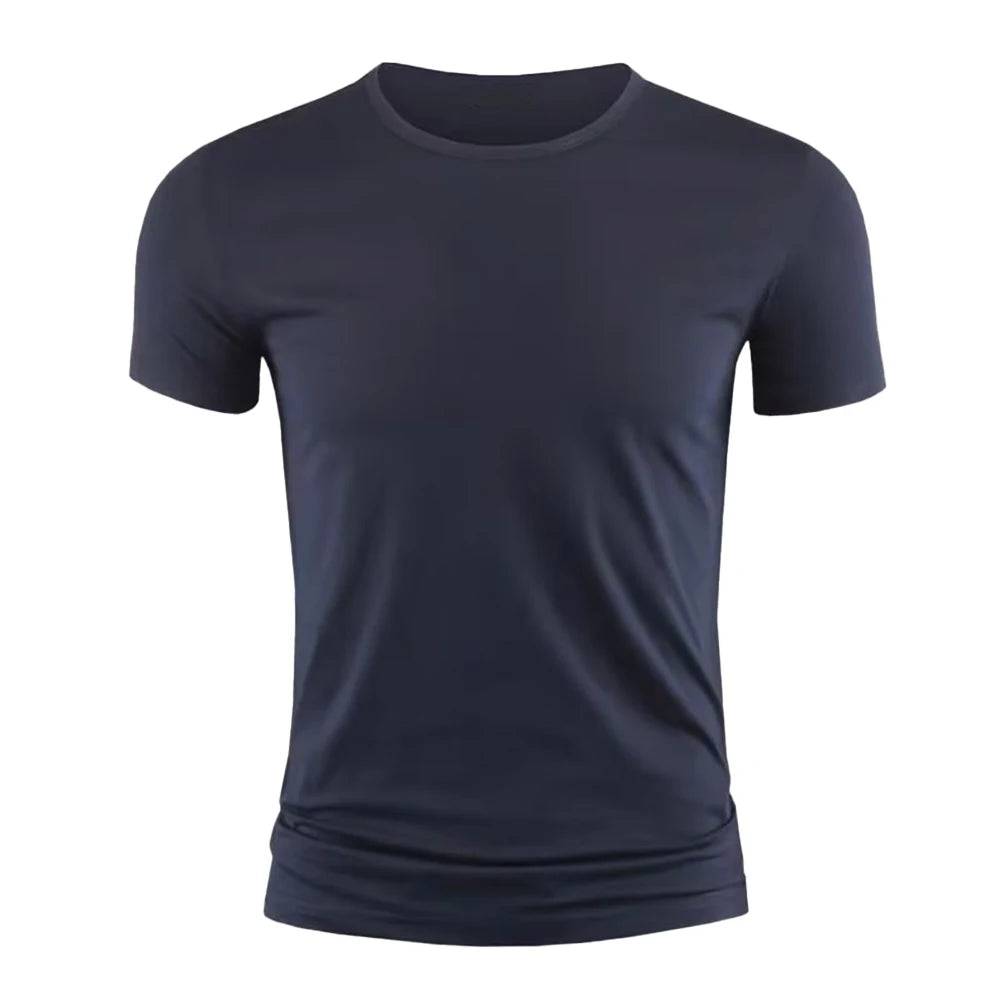 Men's Short Sleeve Basic Crew Neck T-shirts Slim Fit