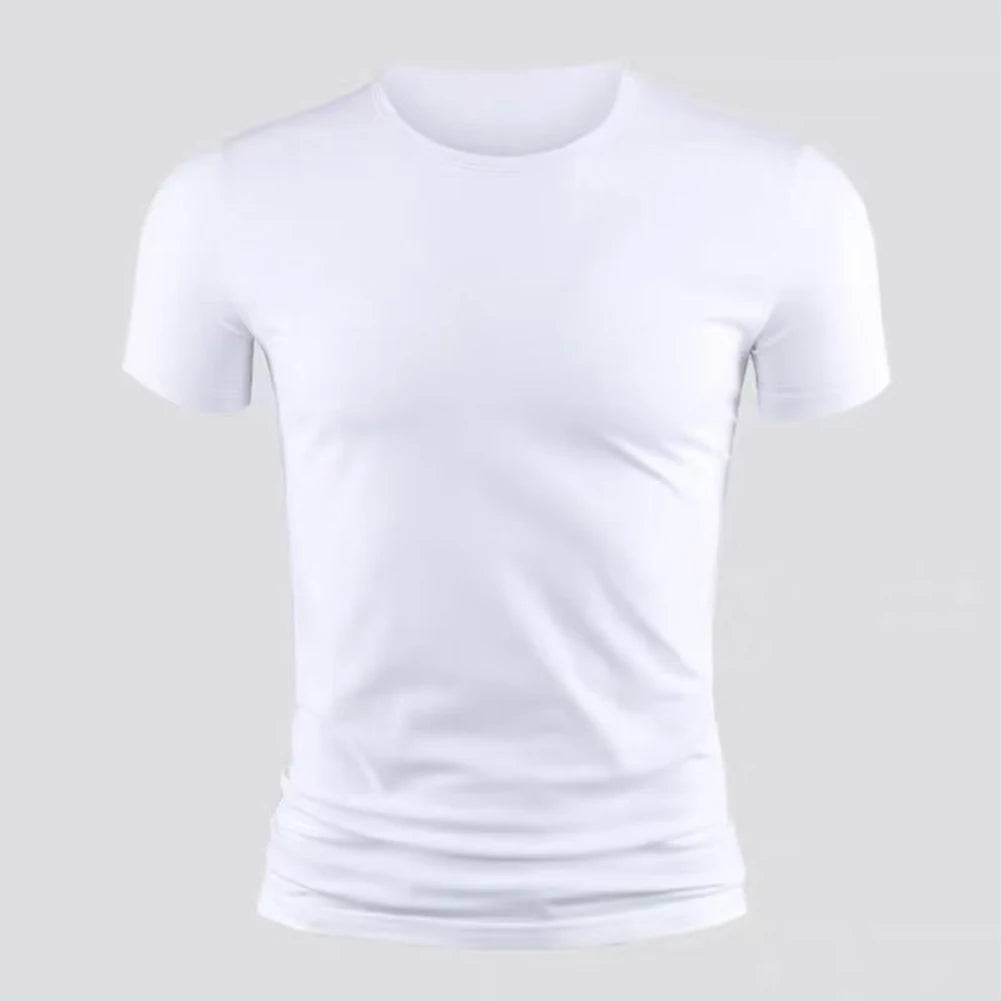 Men's Short Sleeve Basic Crew Neck T-shirts Slim Fit