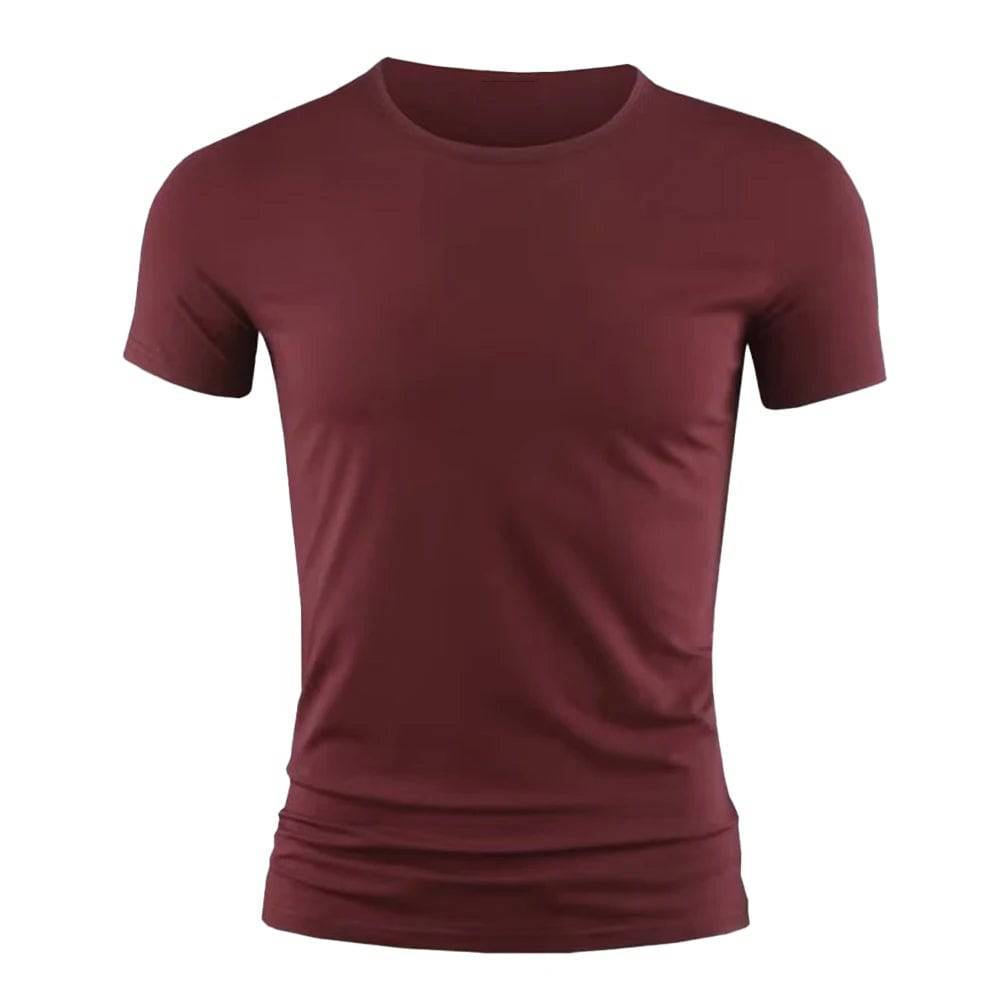 Men's Short Sleeve Basic Crew Neck T-shirts Slim Fit