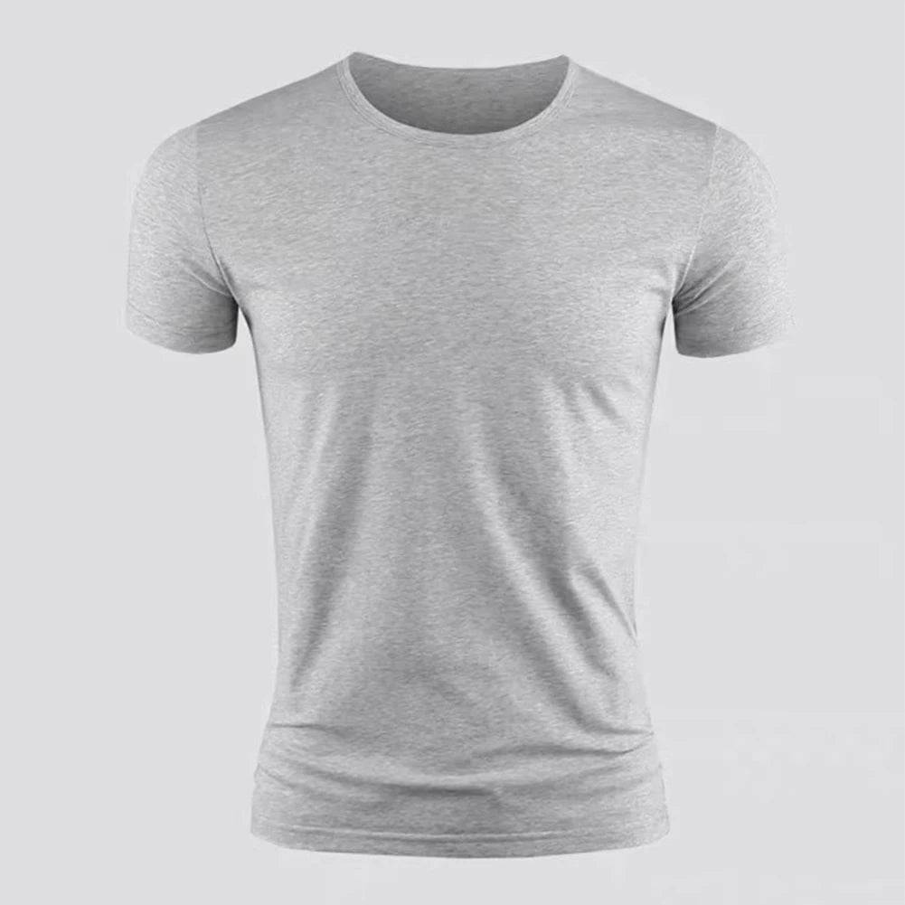 Men's Short Sleeve Basic Crew Neck T-shirts Slim Fit