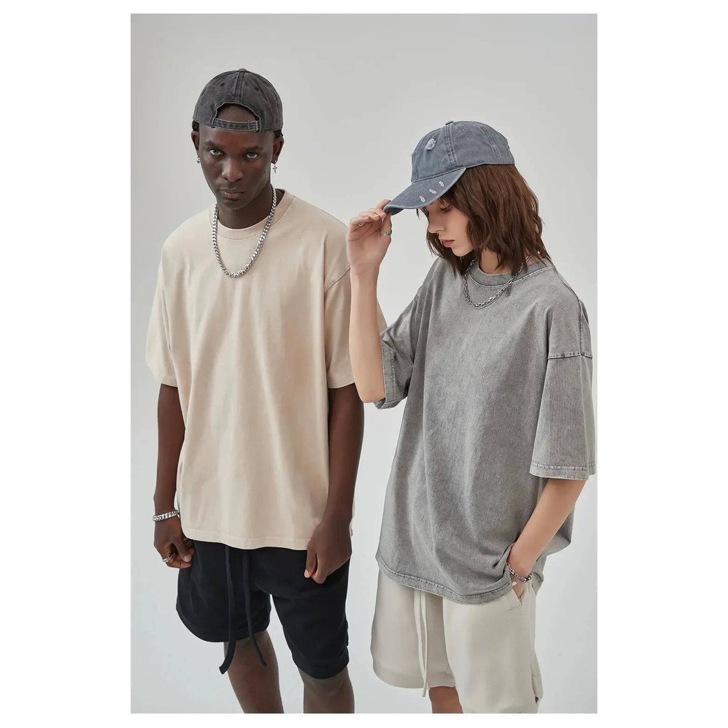 Heavy Washed Cotton Oversized T-shirts