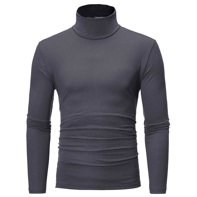 Men's Thermal Underwear Tights High Neck Thin Slim Fit Shirt