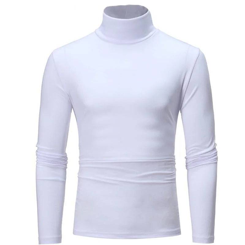 Men's Thermal Underwear Tights High Neck Thin Slim Fit Shirt