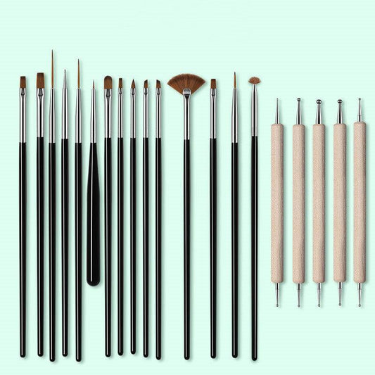 20 manicure brush tool sets