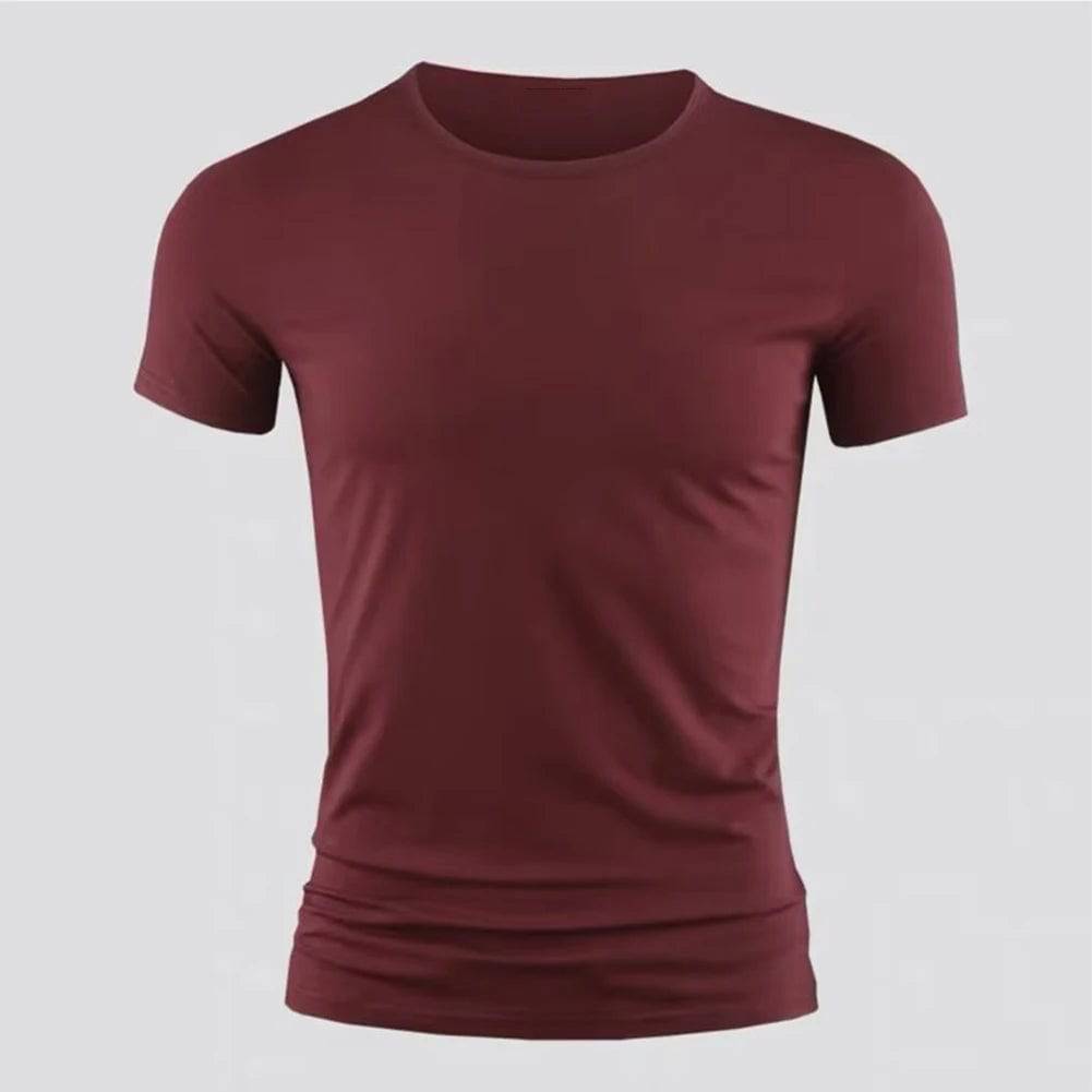 Men's Short Sleeve Basic Crew Neck T-shirts Slim Fit - Xmaker