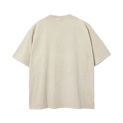 Heavy Washed Cotton Oversized T-shirts - Xmaker