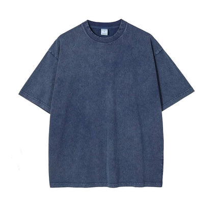 Heavy Washed Cotton Oversized T-shirts - Xmaker