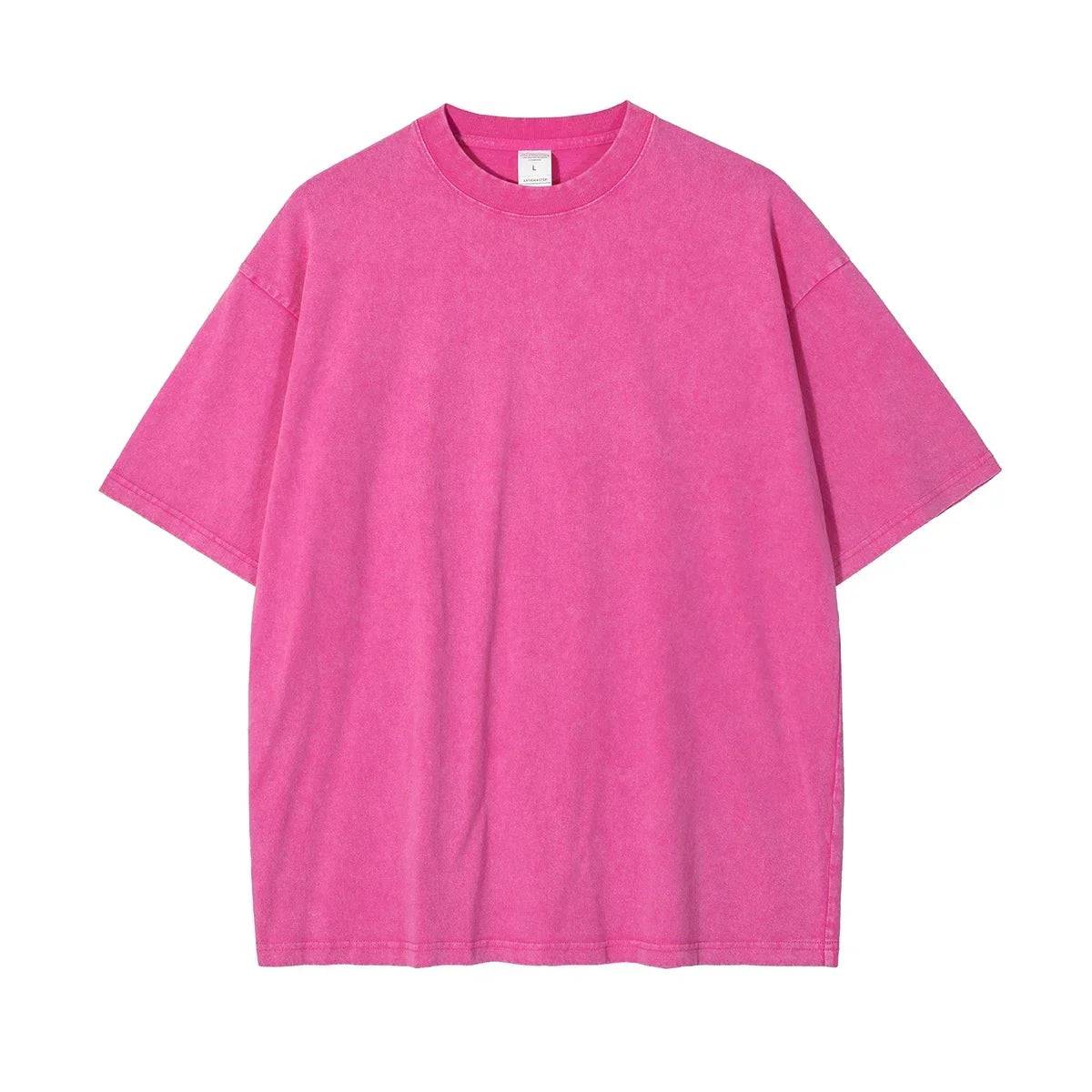 Heavy Washed Cotton Oversized T-shirts - Xmaker