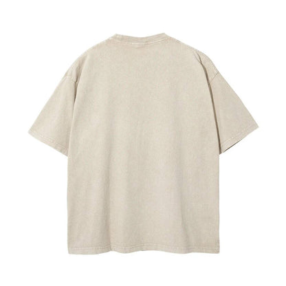 Heavy Washed Cotton Oversized T-shirts - Xmaker