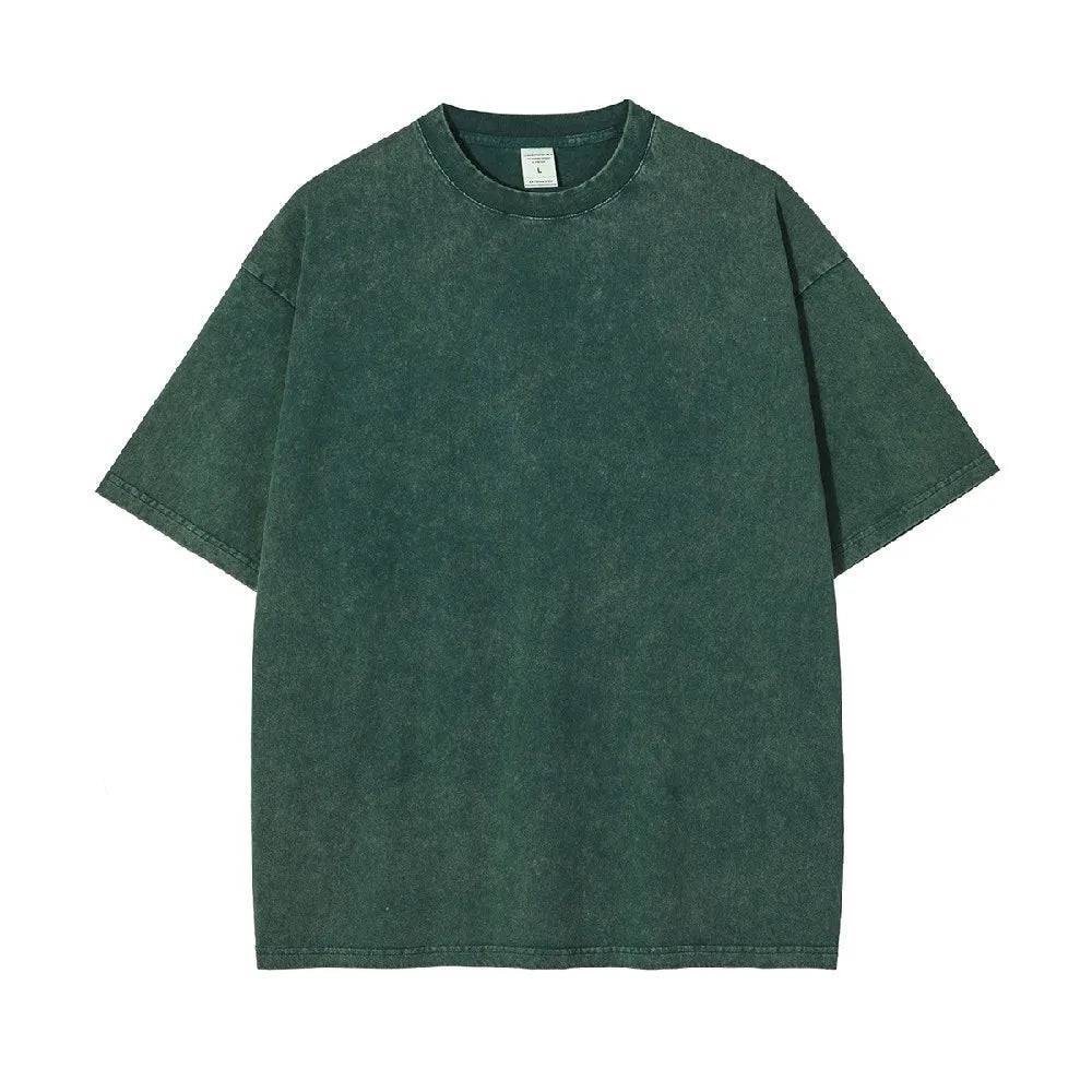 Heavy Washed Cotton Oversized T-shirts - Xmaker