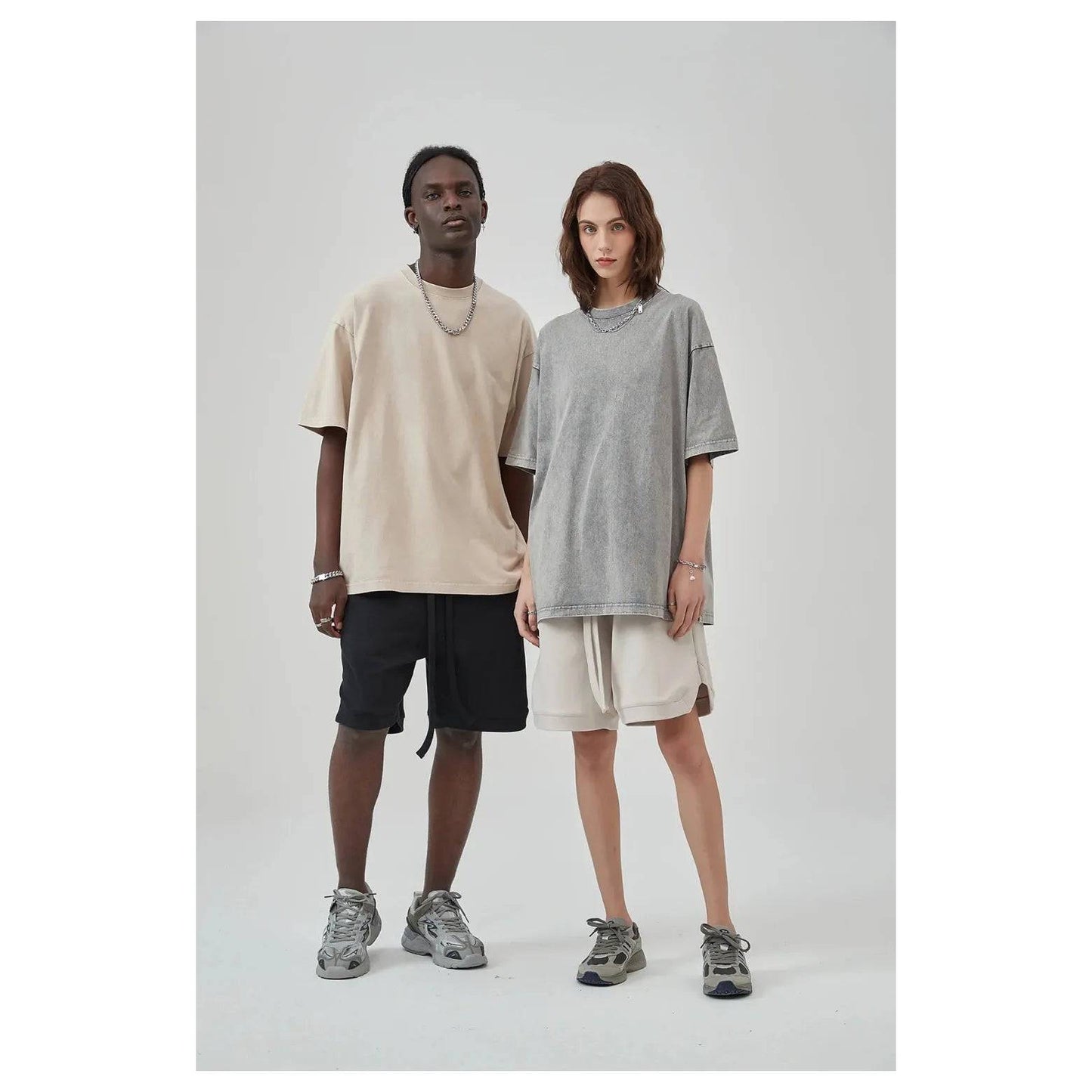 Heavy Washed Cotton Oversized T-shirts - Xmaker