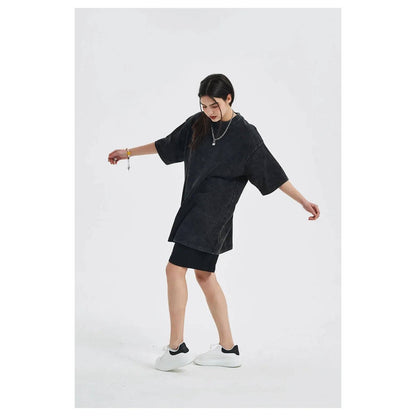 Heavy Washed Cotton Oversized T-shirts - Xmaker