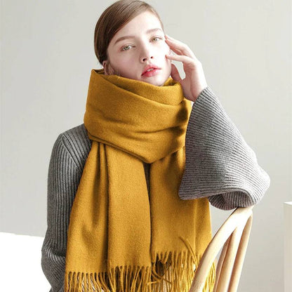 Women's Wool Scarf Scarves Poncho Wrap - Xmaker