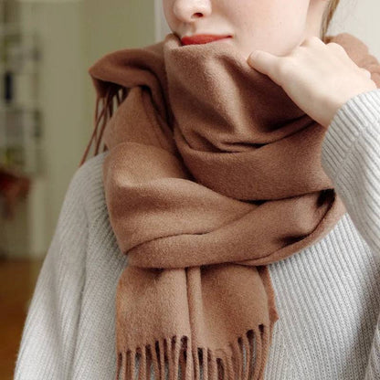 Women's Wool Scarf Scarves Poncho Wrap - Xmaker