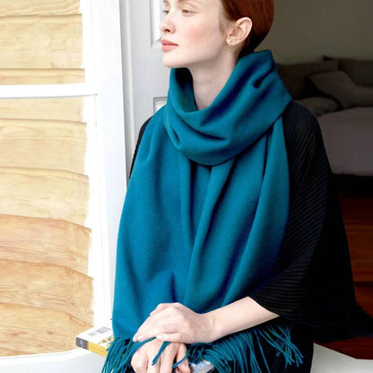 Women's Wool Scarf Scarves Poncho Wrap - Xmaker