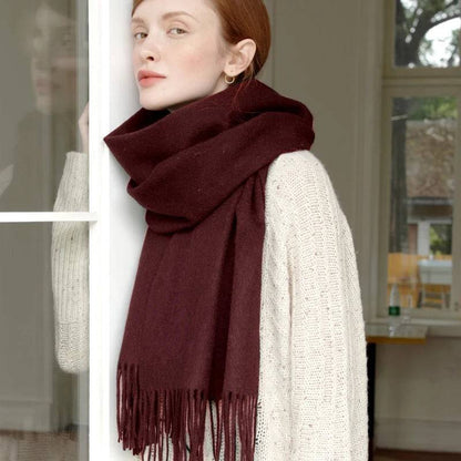 Women's Wool Scarf Scarves Poncho Wrap - Xmaker