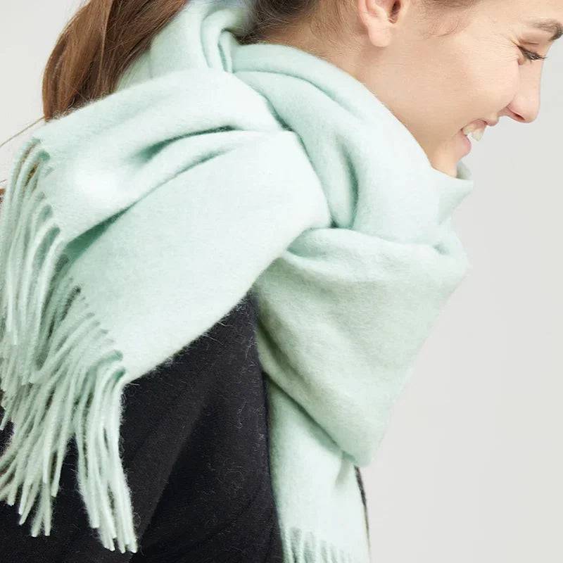 Women's Wool Scarf Scarves Poncho Wrap - Xmaker