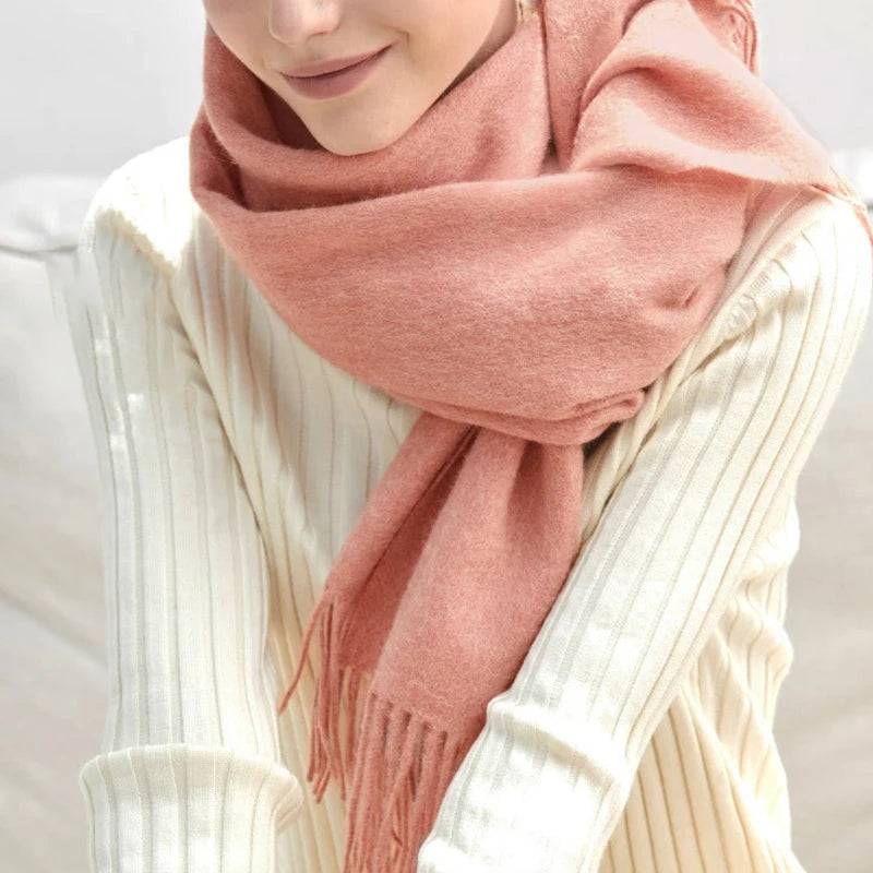 Women's Wool Scarf Scarves Poncho Wrap - Xmaker