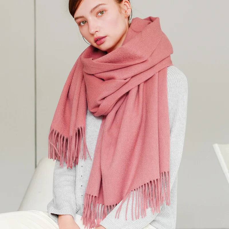 Women's Wool Scarf Scarves Poncho Wrap - Xmaker