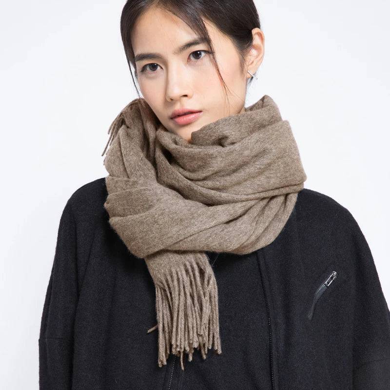 Women's Wool Scarf Scarves Poncho Wrap - Xmaker