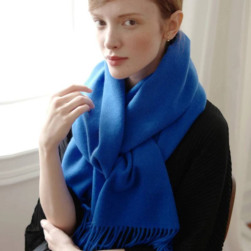 Women's Wool Scarf Scarves Poncho Wrap - Xmaker