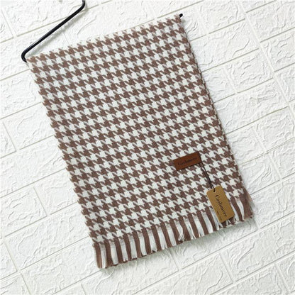 Imitation cashmere houndstooth scarf - Xmaker