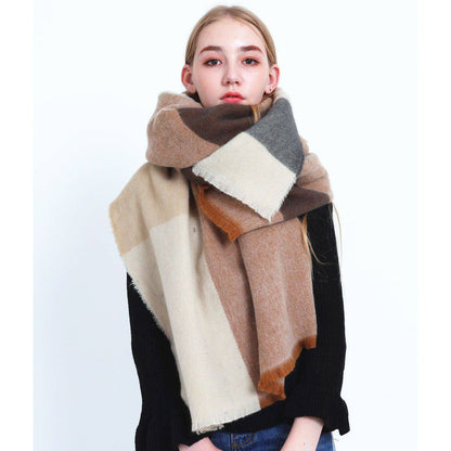 Cashmere plaid scarf - Xmaker