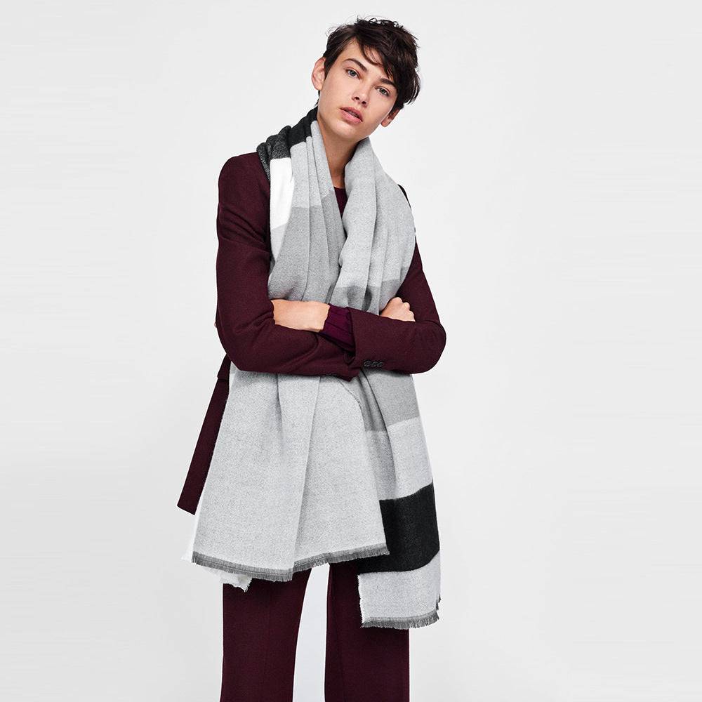 Cashmere plaid scarf - Xmaker