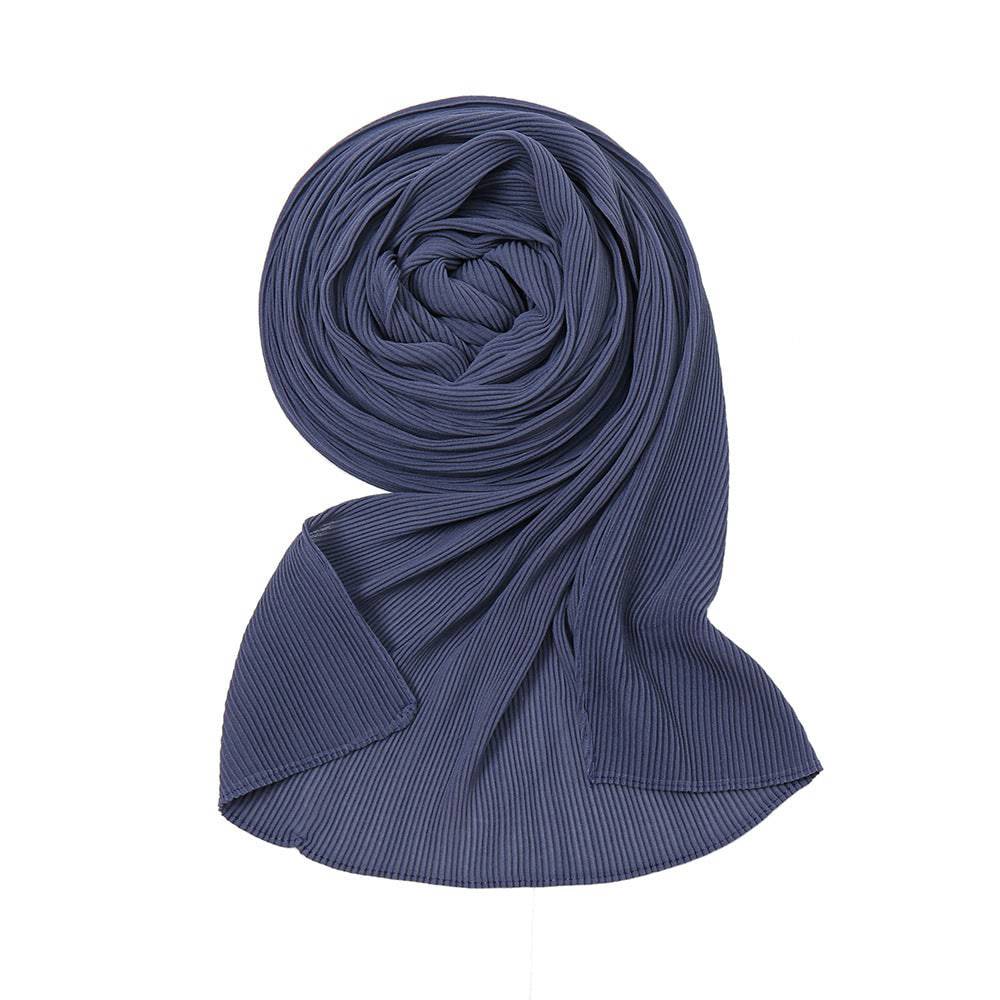 Pearl Chiffon Pleated Scarf Women's Sunscreen Shawl - Xmaker