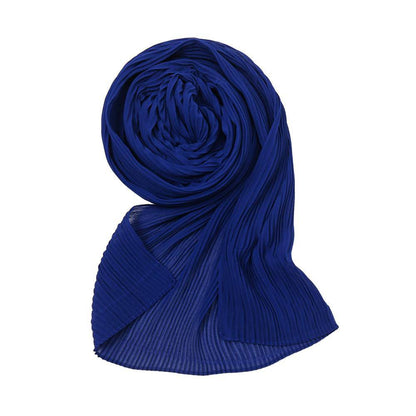 Pearl Chiffon Pleated Scarf Women's Sunscreen Shawl - Xmaker