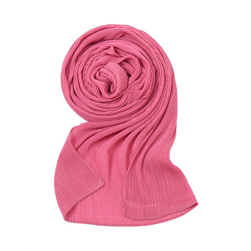 Pearl Chiffon Pleated Scarf Women's Sunscreen Shawl - Xmaker