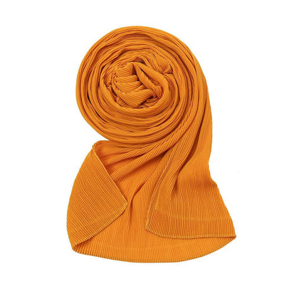 Pearl Chiffon Pleated Scarf Women's Sunscreen Shawl - Xmaker