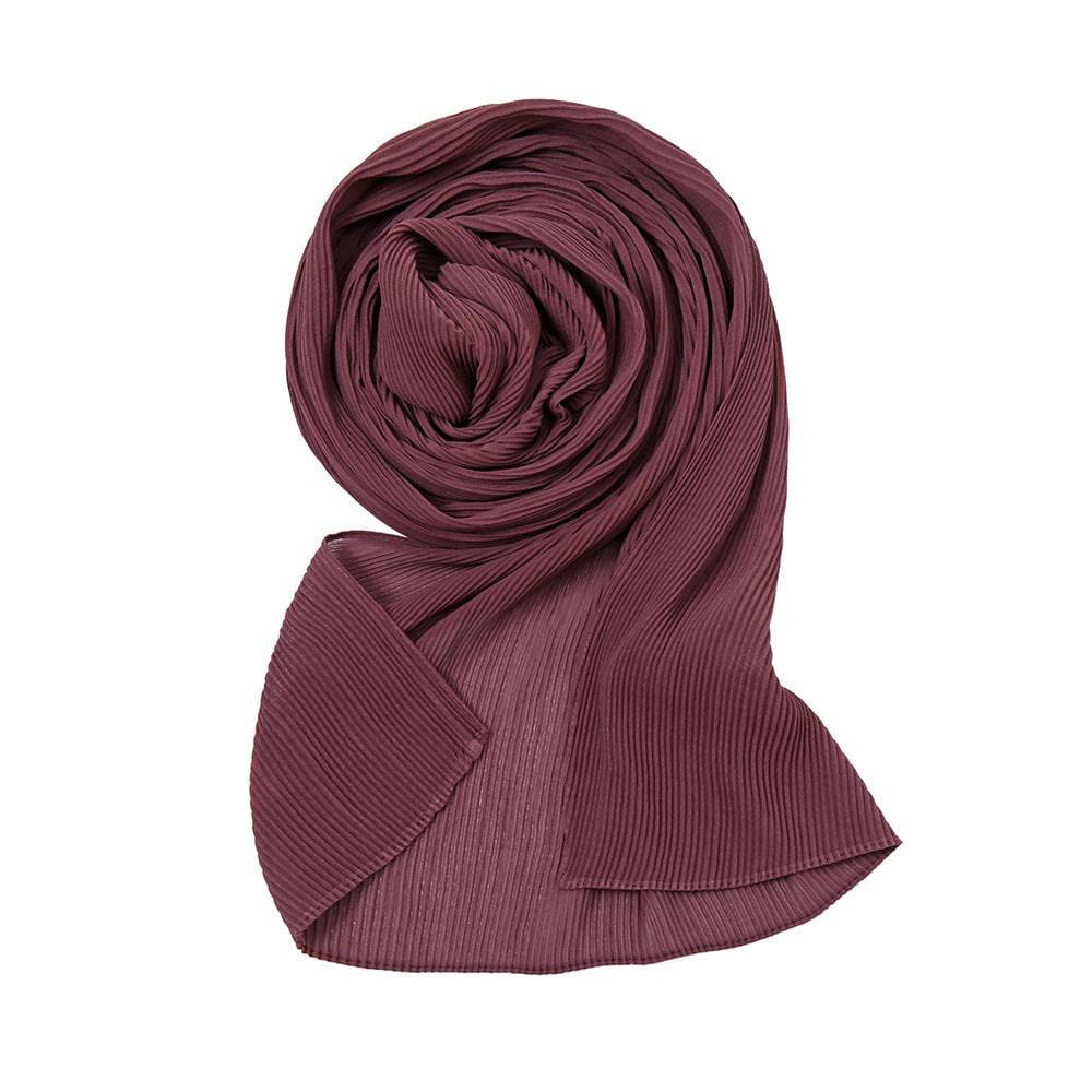 Pearl Chiffon Pleated Scarf Women's Sunscreen Shawl - Xmaker