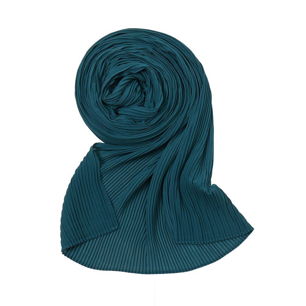 Pearl Chiffon Pleated Scarf Women's Sunscreen Shawl - Xmaker