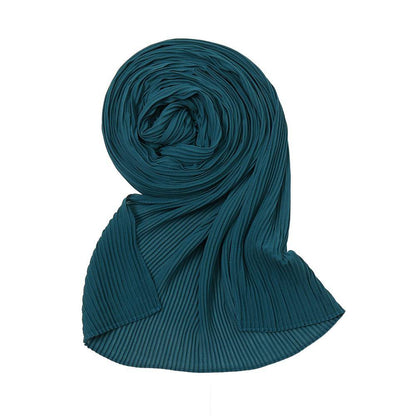 Pearl Chiffon Pleated Scarf Women's Sunscreen Shawl - Xmaker