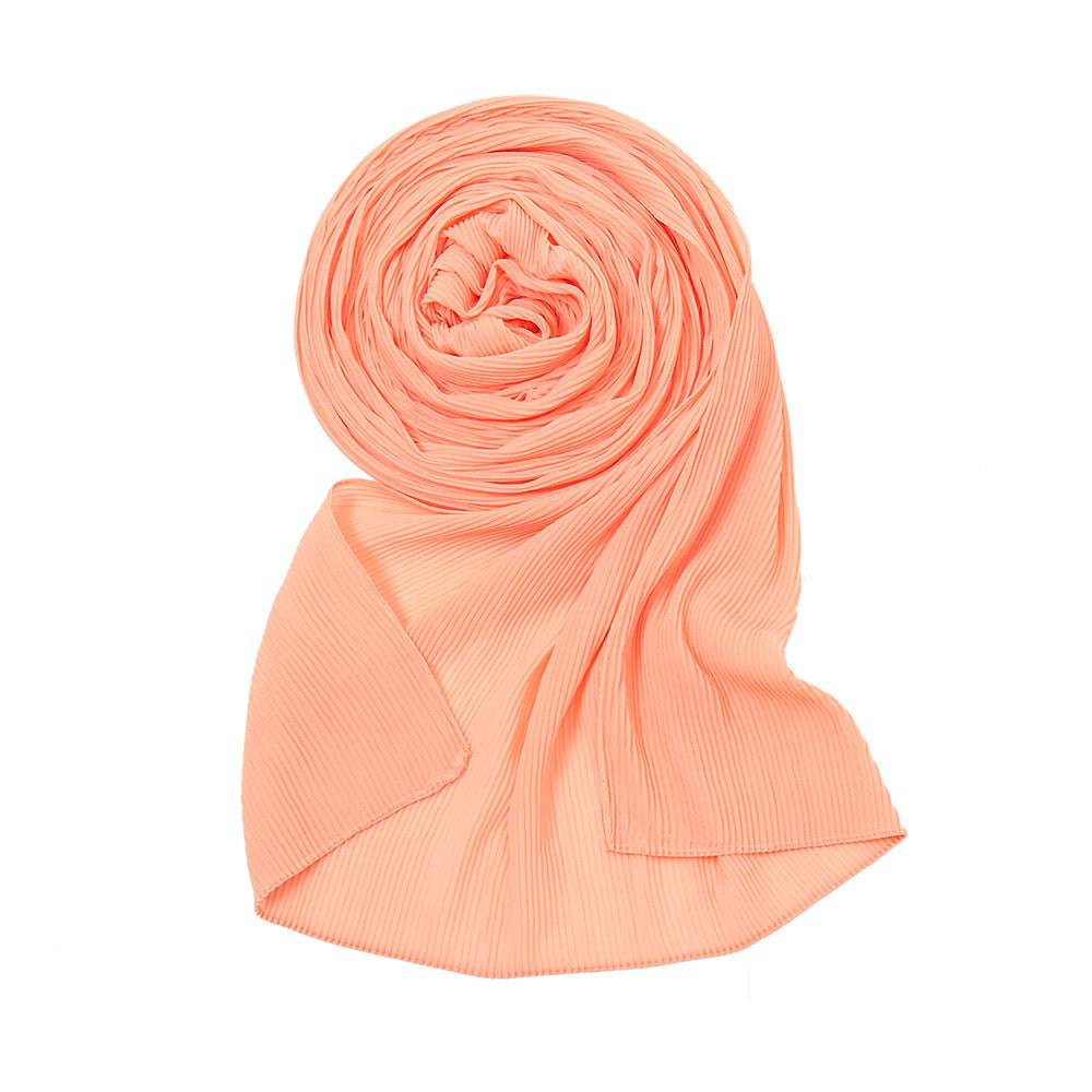 Pearl Chiffon Pleated Scarf Women's Sunscreen Shawl - Xmaker