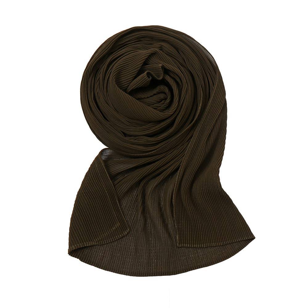 Pearl Chiffon Pleated Scarf Women's Sunscreen Shawl - Xmaker