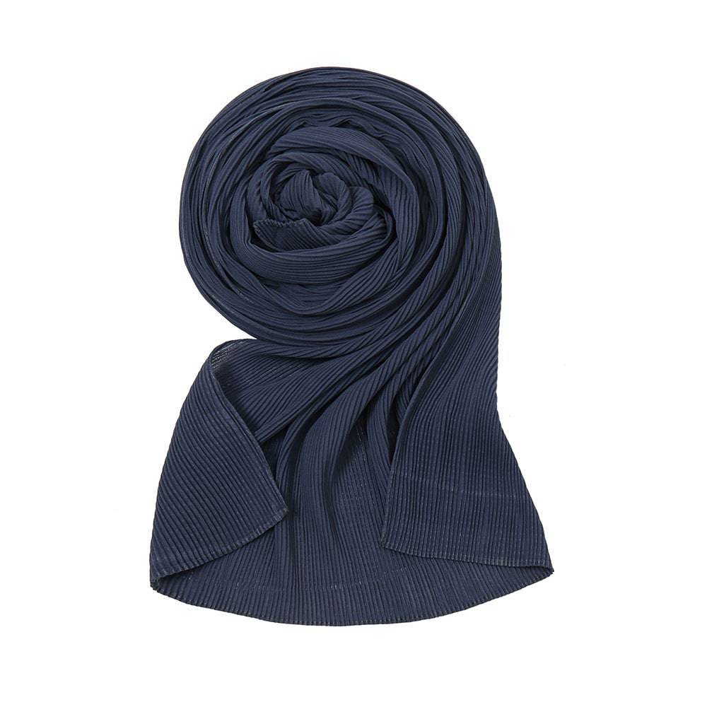 Pearl Chiffon Pleated Scarf Women's Sunscreen Shawl - Xmaker