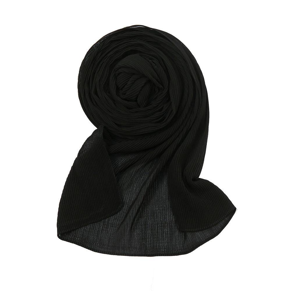 Pearl Chiffon Pleated Scarf Women's Sunscreen Shawl - Xmaker