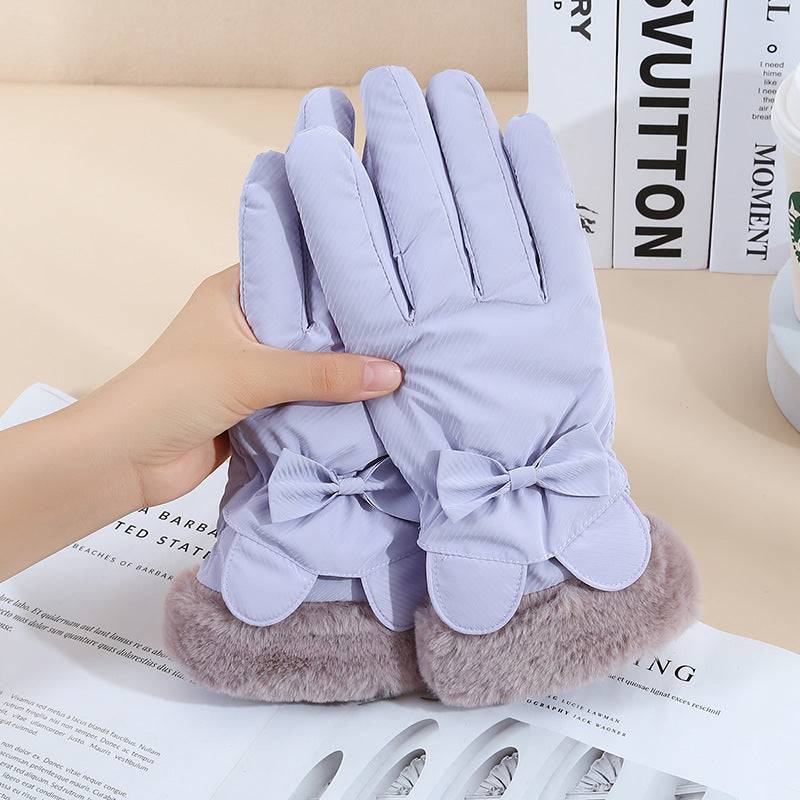 Warm Gloves Winter Women's Touch Screen Fleece-lined Thickened - Xmaker